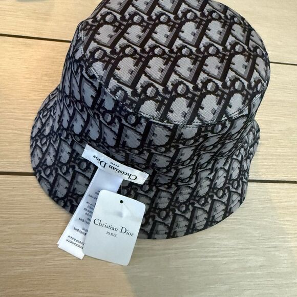 Brand new Dior double sided Black and Gray bucket  Hat - Picture 1 of 6